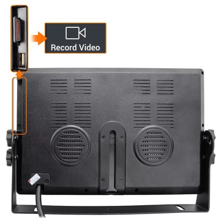 Видеорегистратор 9 дюймов с поддержкой 4 AHD-камер с разрешением экрана 1920х1080 (IPS) на скобе