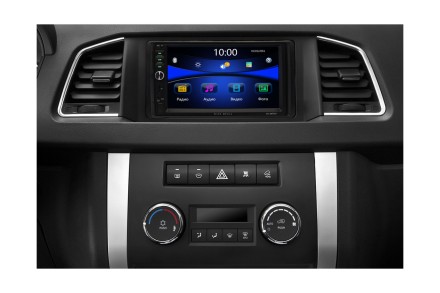 Комплект металлических креплений для магнитолы 2din УАЗ Патриот