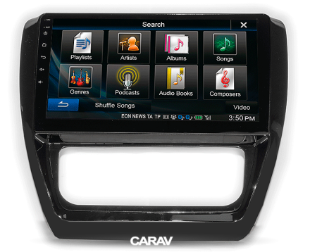 Рамка переходная VOLKSWAGEN Jetta 2010-2018; Sagitar 2012-2019 для дисплея 10 дюймов