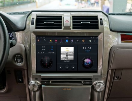 Головное устройство для Lexus GX 400/460 2010-2019 (высокие комплектации) c FullHD экраном 1920x1080