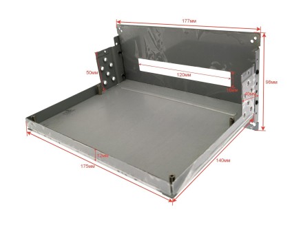 Комплект для переделки плоских магнитол LC, KS, MT в 1 din (металл)