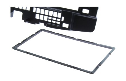 Рамка переходная 2din Mitsubishi Lancer Х (2010+), черная