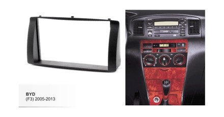 Переходная рамка для BYD F3 2005 - 2013 2 Din