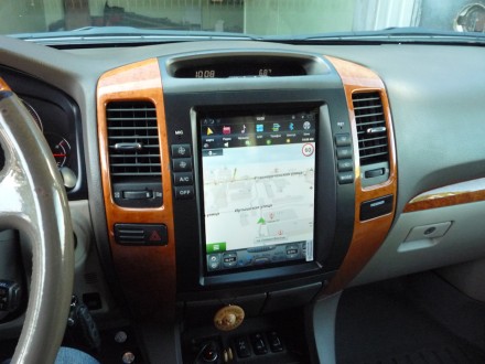 Головное устройство Land Cruiser Prado 120 (2002-2009) Tesla-Style