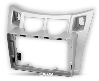 Рамка переходная TOYOTA Yaris,Vitz, Platz 2005-2010 для дисплея 9 дюймов Серебро