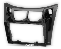 Рамка переходная TOYOTA Yaris,Vitz, Platz 2005-2010 для дисплея 9 дюймов, Черная глянцевая