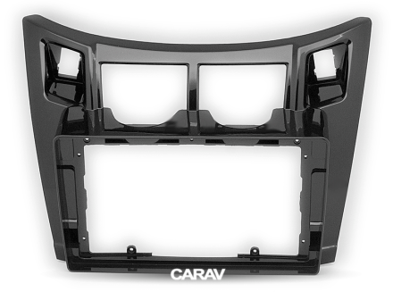 Рамка переходная TOYOTA Yaris,Vitz, Platz 2005-2010 для дисплея 9 дюймов, Черная глянцевая