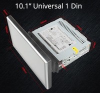 Магнитола 1DIN универсальная магнитола с большим 10" IPS наклоняющимся экраном COMPASS MKD 9 Android