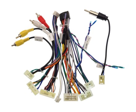 Комплект проводов для установки магнитолы в Toyota Prado, C-HR, Highlander 2019+ (с цветным монитором щитка приборов)