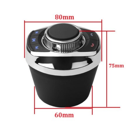 Кнопки-Подстаканник (Джойстик) черно-серебристый