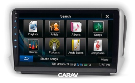 Рамка переходная PEUGEOT (2008) (13+) для дисплея 10 дюймов