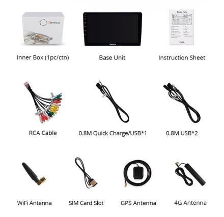 Автомагнитола для KIA Sportage (16-18) Ownice OL с поддержкой кругового обзора SIM 4G + HI-FI с DSP, Carplay