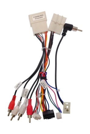 Комплект проводов для установки магнитолы в Toyota 2003 - 2013 (осн, ант, м/руль, RCA-in) Тип3