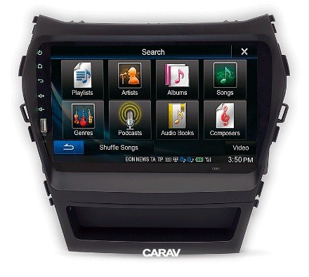 Рамка переходная HYUNDAI iX-45, Santa Fe (12+) для дисплея 9 дюймов