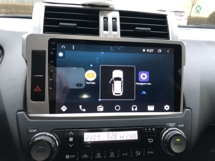 Магнитола на Андроид для Toyota Land Cruiser Prado50 (14+) COMPASS TSN-2K, 4G, DSP, CarPlay