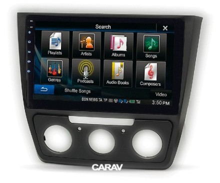 Рамка переходная SKODA Yeti (09-17) для дисплея 10 дюймов c кондиционером/климат-контролем