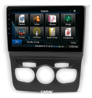 Рамка переходная в CITROEN C4 2010-2018 для дисплея 10 дюймов