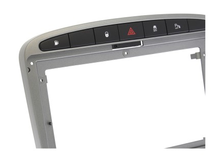 Рамка для установки в Peugeot 308 (07-13), 408 (12-17) Серая, для дисплея 9 дюймов