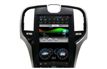 Штатная магнитола в стиле Тесла для Chrysler 300C (2013-2016) Compass NH