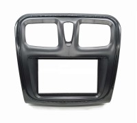 Рамка переходная 2din Renault Sandero, Logan 2013+ для базовой комплектации с окантовкой
