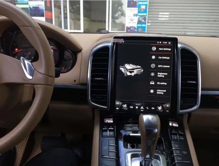 Штатная магнитола в стиле Тесла для Porsche CAYENNE (2011-2015) Compass NH