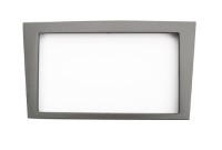 Рамка переходная 2din Opel Astra G, Vectra C, Corsa C (Серая) без ребра