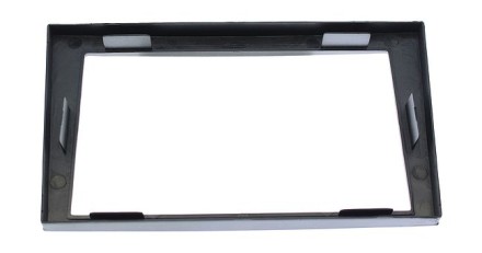 Рамка переходная 2din Opel Astra G, Vectra C, Corsa C (Серая) без ребра