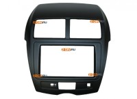 Рамка переходная 2din Mitsubishi ASX, PEUGEOT 4008 2012+, CITROEN C4 AirCross 2012+ (без платы для сохранения функций сигнальных ламп AirBag и аварийк