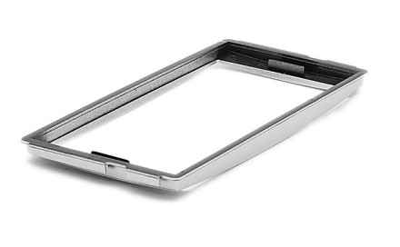 Рамка переходная 2din Hyundai Santa Fe (06-12) вставка серебро