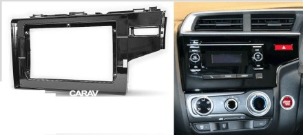 Рамка переходная в HONDA Fit, Jazz 2013-2020 (только для а/м без SRS и рулем справа) для дисплея 10 дюймов