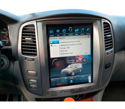 Головное устройство для Lexus LX470 (2002-2007) Tesla-Style для высоких комплектаций