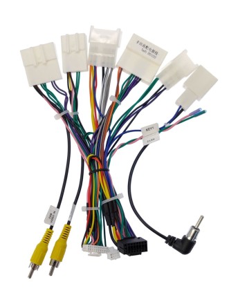 Комплект проводов для установки магнитолы в Toyota 2012 + (основной, антенна, мультируль, CAN, CAM, AMP)