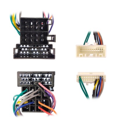 Комплект проводов для установки в Hyundai, Kia 2010+ (основной ISO+mini-ISO, CAN, CAM 24 pin, AMP, USB)