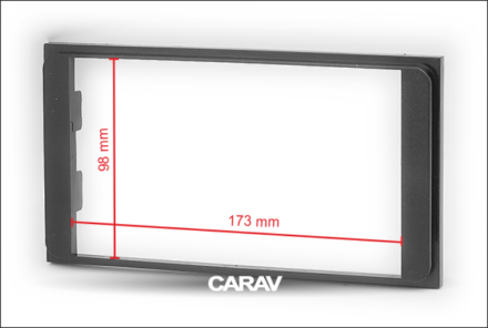 Рамка переходная 2din Toyota Универсальная Черная для магнитолы 173*98 мм (Pioneer/JVC/Sony и др.)