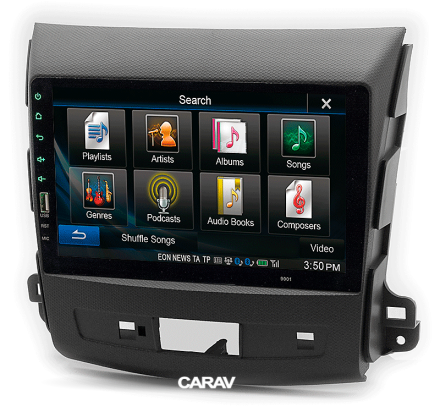 Рамка переходная 9 дюймов для CITROEN C-Crosser 2007-2012 / MITSUBISHI Outlander XL 2006-2012 / PEUGEOT (4007) 2007-2012