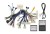Комплект проводов для установки магнитолы в Toyota Harrier 2003 - 2013, Lexus RX 2003 - 2009 (основной, CAN, AMP)