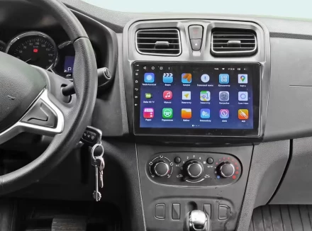 Рамка переходная Renault Logan, Sandero 2015+ для дисплея 10 дюймов