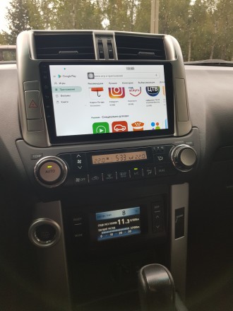 Рамка переходная 2din Toyota Land Cruiser Prado 150 (09-13) с комплектом для СОХРАНЕНИЯ БОРТОВОГО КОМПЬЮТЕРА