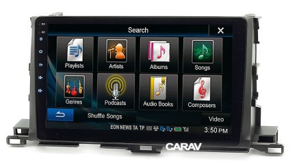 Рамка переходная TOYOTA Highlander (13+), Kluger (14+) для дисплея 10 дюймов