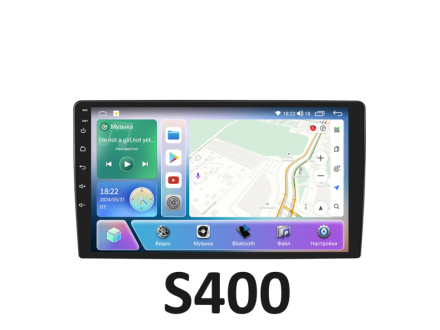 Магнитола на Андроид 9 дюймов Compas S400 (Мощная версия) 2