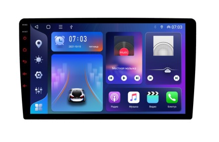 Автомагнитола для Mitsubishi Mitsubishi Outlander XL, Citroen C-Crosser, Peugeot 4007 Compass TS с SIM 4G + HI-FI с DSP + Carplay