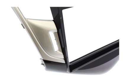 Рамка переходная в CHEVROLET Cruze (2012-2016) для дисплея 9 дюймов (черно-серебристая)