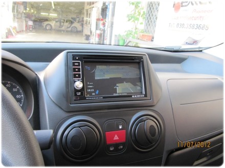 Рамка переходная 2din Fiat Fiorino (08+), Peugeot Bipper, Citroen Nemo