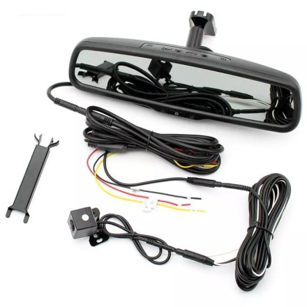 Зеркало заднего вида премиум-класса с антибликовым покрытием, автозатемнением, с монитором 5 дюймов IPS, видеорегистратором и камерой заднего вида