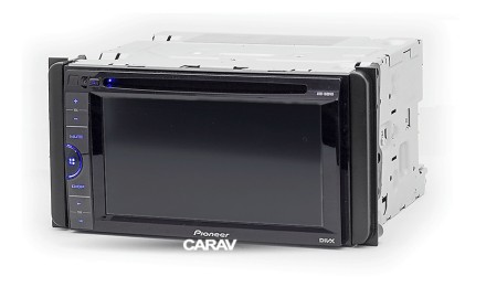 Рамка переходная 2din Toyota  Универсальная, вставки, черные