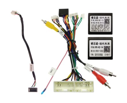 Комплект проводов для установки магнитолы в Hyundai IX45 2012 - 2019 (основ, ант, CAN, CAM, AMP)