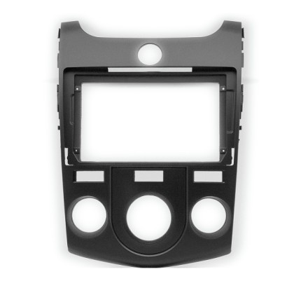 Рамка переходная KIA Cerato (TD), Forte (TD) (09-12) для дисплея 9 дюймов (кондиционер, черная) 