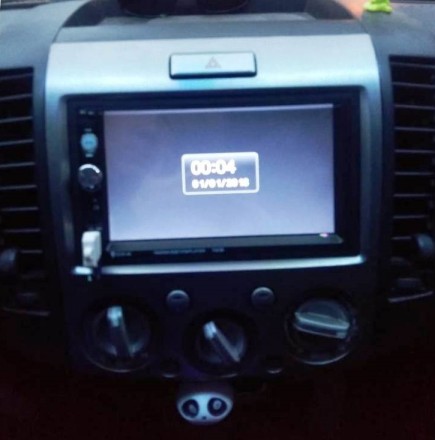 Рамка переходная 2din Ford Everest 2003+, MAZDA BT-50 2006+ серебро