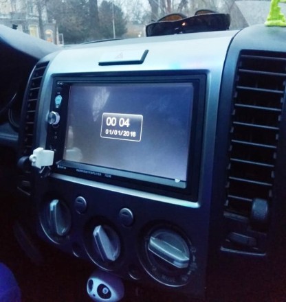 Рамка переходная 2din Ford Everest 2003+, MAZDA BT-50 2006+ серебро