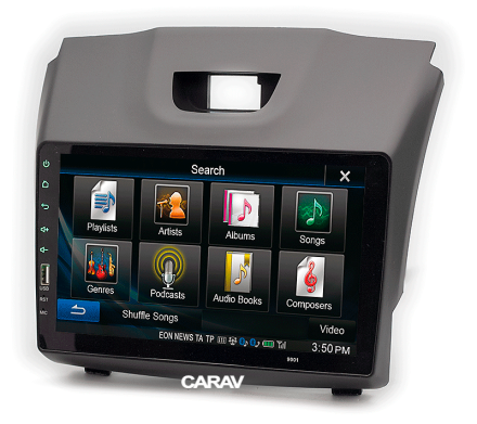 Рамка переходная в CHEVROLET TrailBlazer, S-10 (2012-2016) / ISUZU D-Max (2012+), MU-X (2013+) / HOLDEN Colorado (2012-2016) для дисплея 9 дюймов (Ver.2)